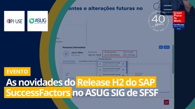 As novidades do Release H2 do SAP SuccessFactors