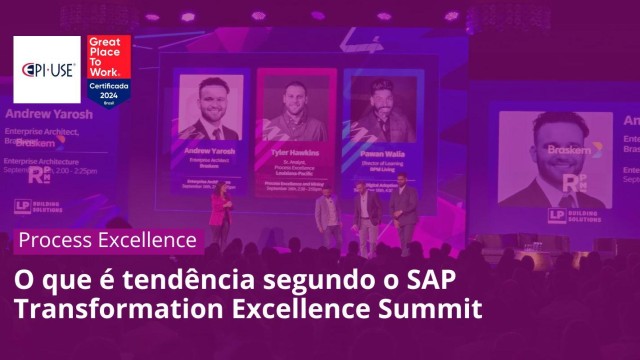 O que é tendência segundo o  SAP Transformation Excellence Summit