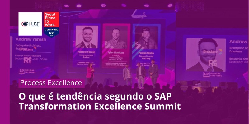 O que é tendência segundo o  SAP Transformation Excellence Summit