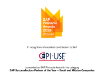 [EPI-USE Recebe o Prêmio SAP Pinnacle Award: Parceiro SAP SuccessFactors do Ano]