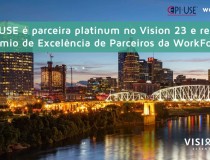 [A EPI-USE participou do Vision 23 como parceira platinum e recebeu o prêmio de Excelência de Parceiros de 2023 da WorkForce Software durante o evento]