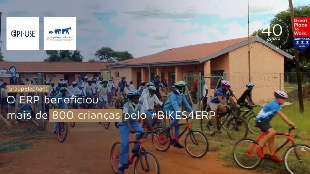 O ERP beneficiou mais de 800 crianças pelo #BIKES4ERP