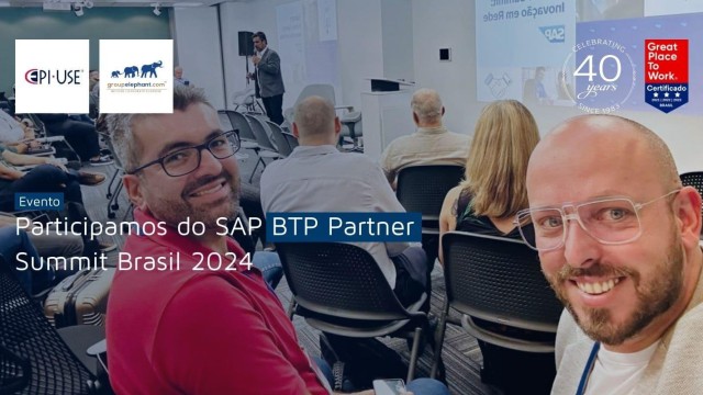 EPI-USE Brasil Participa do SAP BTP Partner Summit
