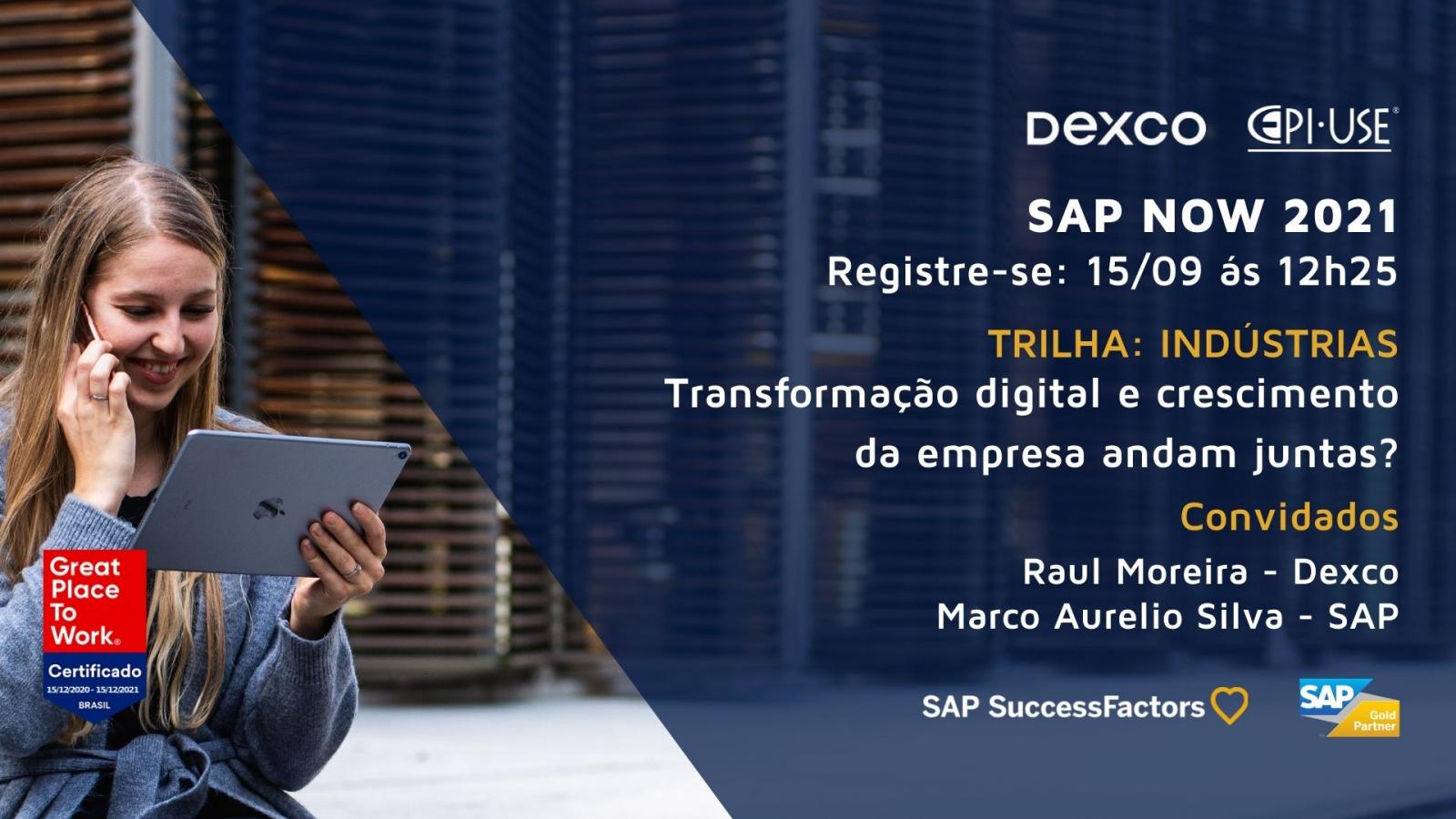 Nosso cliente Dexco no SAP NOW 2021