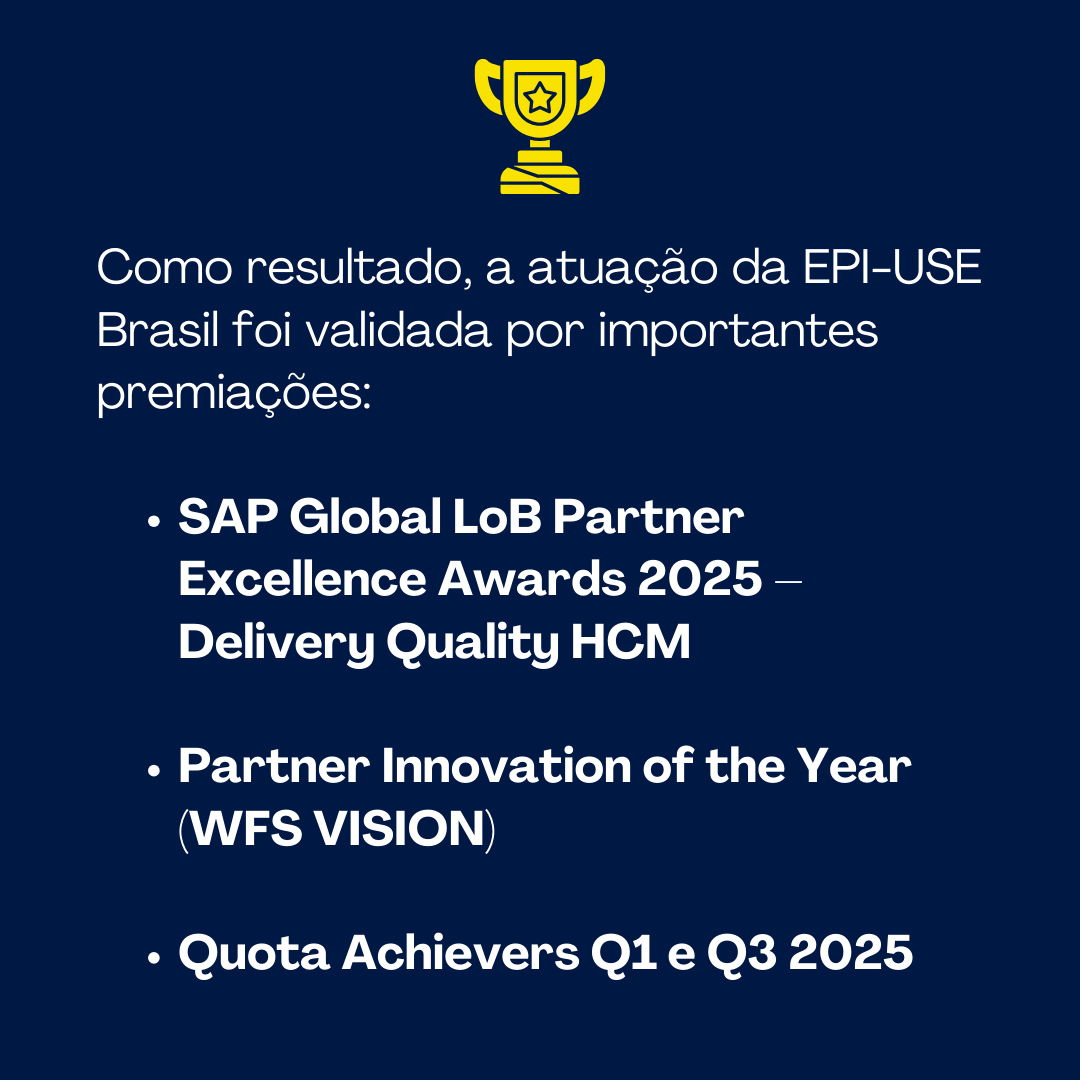 EPI-USE Brasil 2025: resultados, prêmios e impacto nos negócios EPI-USE Brasil 2025: resultados, prêmios e impacto nos negócios