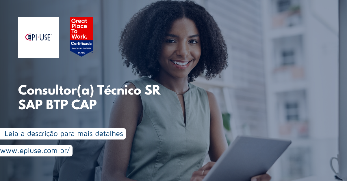 Leia sobre Consultor(a) Técnico SR SAP BTP CAP