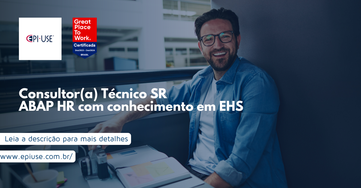 Leia sobre Consultor(a) Técnico SR ABAP HR com conhecimento em EHS